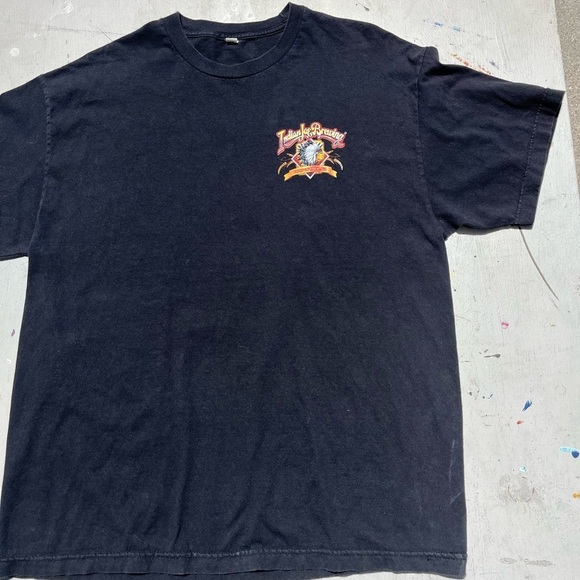 Men's Indian Joe Brewing T-Shirt Black Spell-Out NO SIZE Craft Beer San Diego CA - Picture 6 of 12